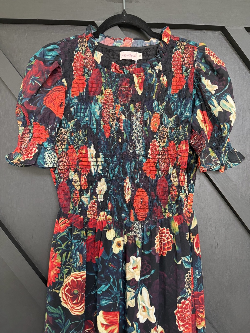 Ivy City Co. Cordelia Dress in Moody Floral, Size Small - Picture 7 of 14